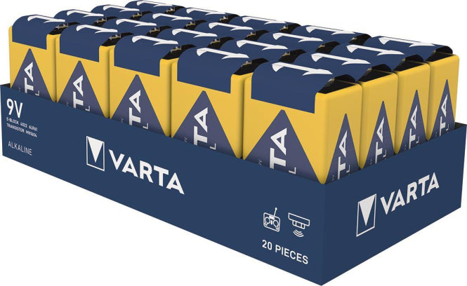 VARTA Industrial E-Block 9V         4022      Alkaline 04022211111    Kartonware