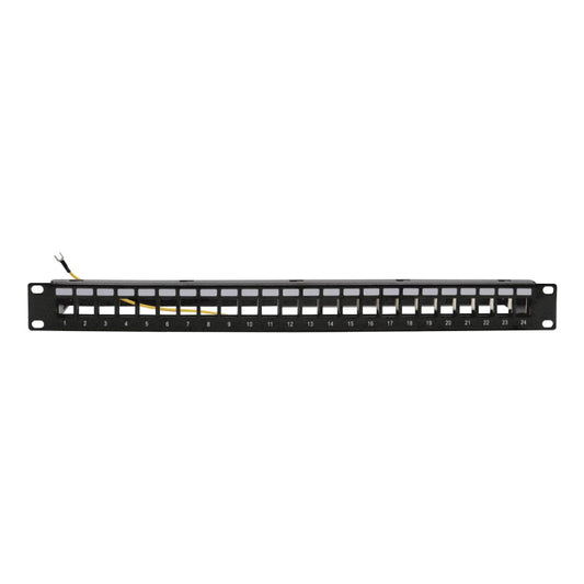 Televes Frontblende 19z        UFB24RJ-A 1HE mit Kabelhalter,24xRJ45 RAL 9005
