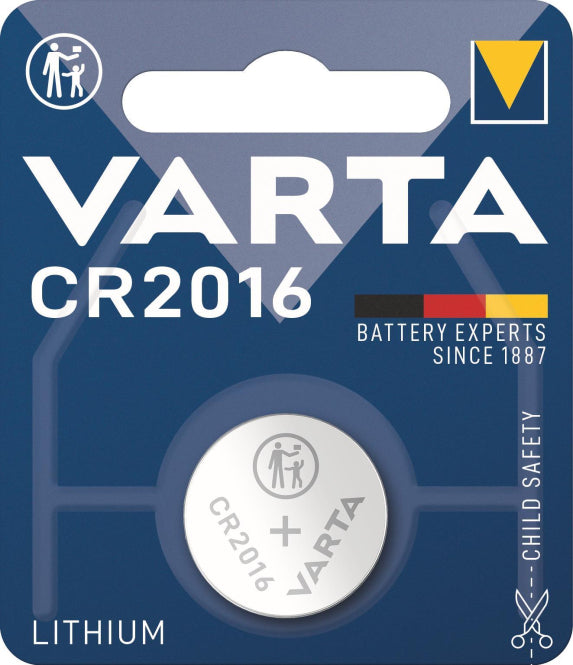 VARTA Electronic Lithium          CR2016 3,0V 90mAh 06016101401 * Blister a 1 St.