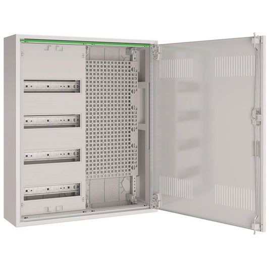 ABN Feldverteiler AP T:160mm ABNRM204M01 m.Lüftungstür 4 Reihen REG Mediafeld