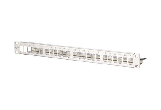 Metz E-Dat Modulträger 19"   130921-00-E    1HE f. 24xE-Dat Module, Edelstahl