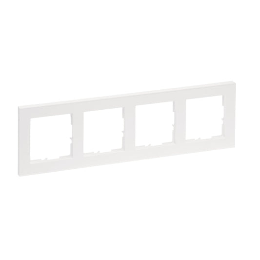 Legrand 765184 SEANO+4-fach Rahmen in    der Farbausführung Ultraweiß