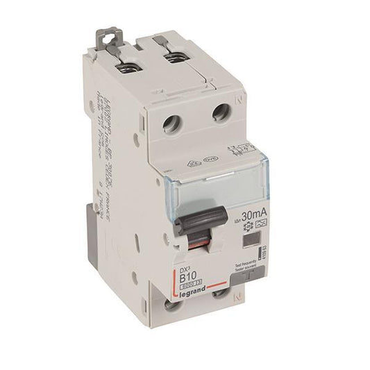 Legrand 410963 DX3 Fi/LS-Schalter B 10A  1P+N 6kA 30mA Typ A 230VAC 2TE