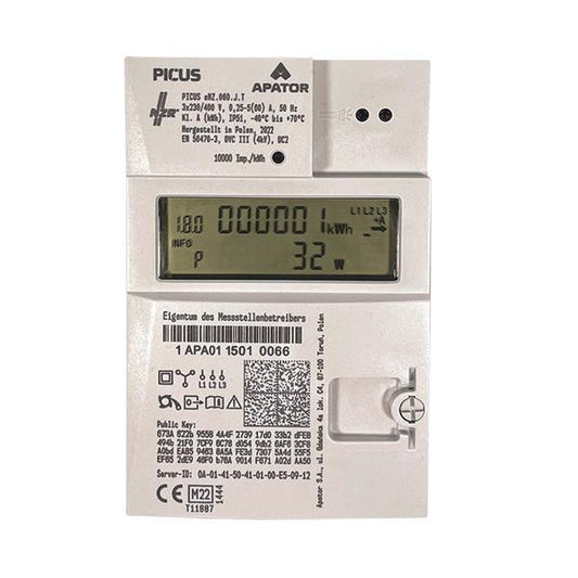 NZR mMe eHZ Picus Lief.+Bez.DT  23030627 MID 0,25-5(60)A 3x230/400V 23030627
