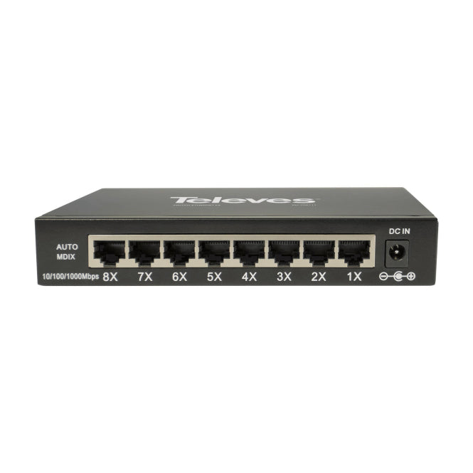 Televes Ethernet Switch L2   SWUM-1000-8        Unmanaged: 8x10/100/1000Mbps