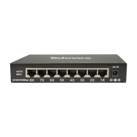 Televes Ethernet Switch L2   SWUM-1000-8        Unmanaged: 8x10/100/1000Mbps
