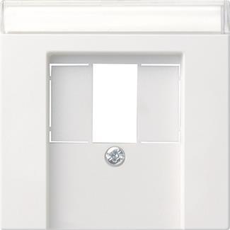 GIRA 087603 Abdeckung+BSF TAE USB        System 55 Reinweiß glänzend