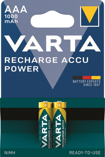 VARTA Akku Micro 1,2V 1000mAh      05703 ReadyToUse    *** Blister a 2 Stück ***
