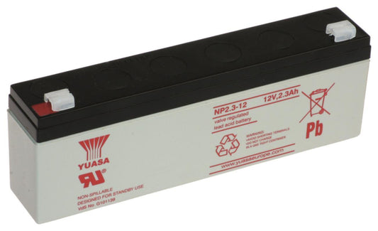 Yuasa Bleiakku 12V    YBL12/2.3 NP2.3-12 2,3Ah Faston 4,8mm VDS wartungsfrei