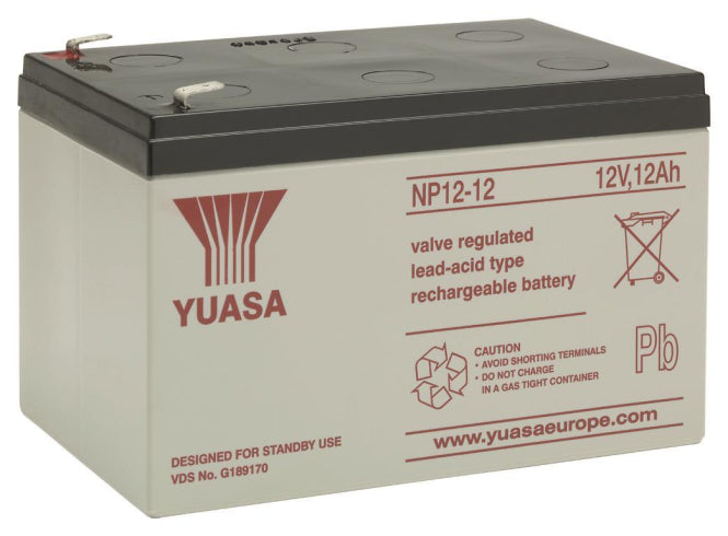 Yuasa Bleiakku 12V 12Ah YBL12/12 NP12-12 Faston 6,3mm VDS wartungsfrei