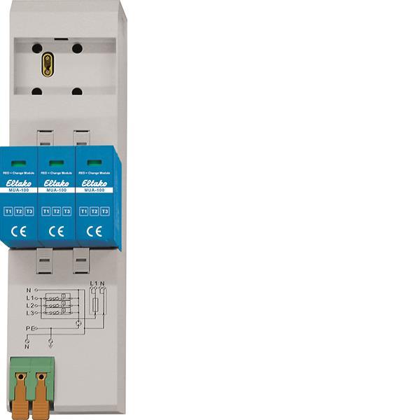 Eltako Modularer                 MUA-100 Überspannungsableiter Typ 1+2+3 28380000