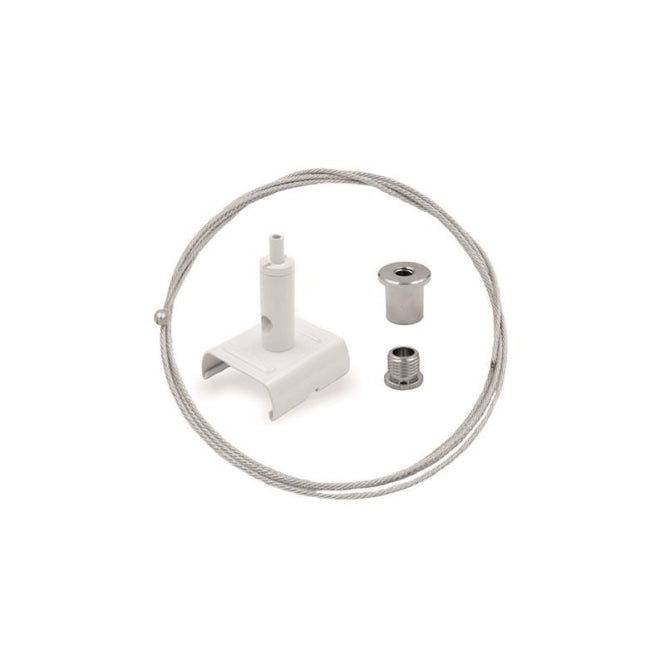 LTEK 3PH Abhängeset weiss        991812  f. Global Stromschiene, 3m Seil