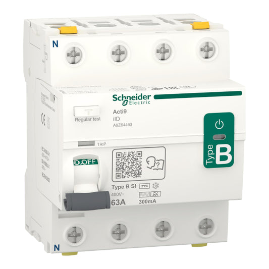 Schneider FI-Schalter 4P 63A    A9Z64463 300mA IID TYP B-SI Allstromsensitiv