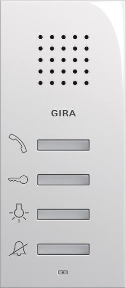 GIRA 125003 Wohnungsstation AP           System 55 Reinweiß glänzend
