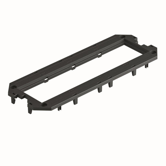 OBO UT4 P4 Abdeckplatte f.UT4 4 Modul45  208x76x4 PA gsw RAL9011 7408763