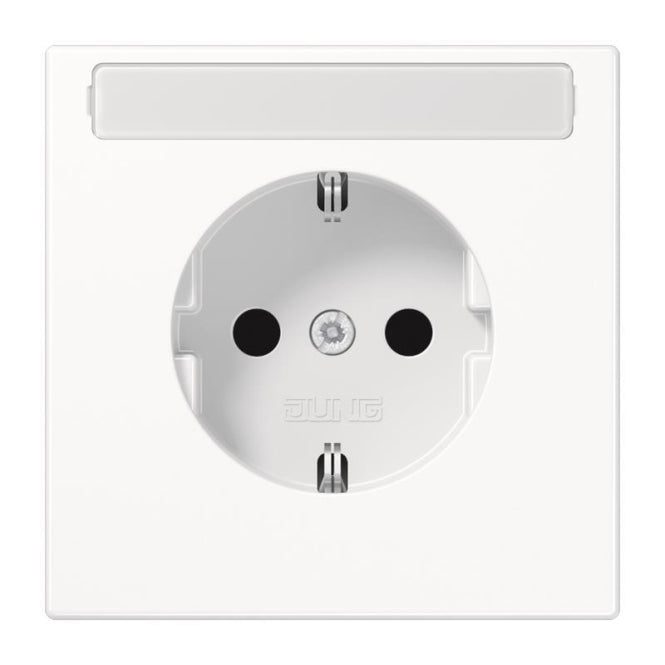 JG SCHUKO Steckdose   LS1520NAWW         m- Schriftf. Serie LS alpinweiss