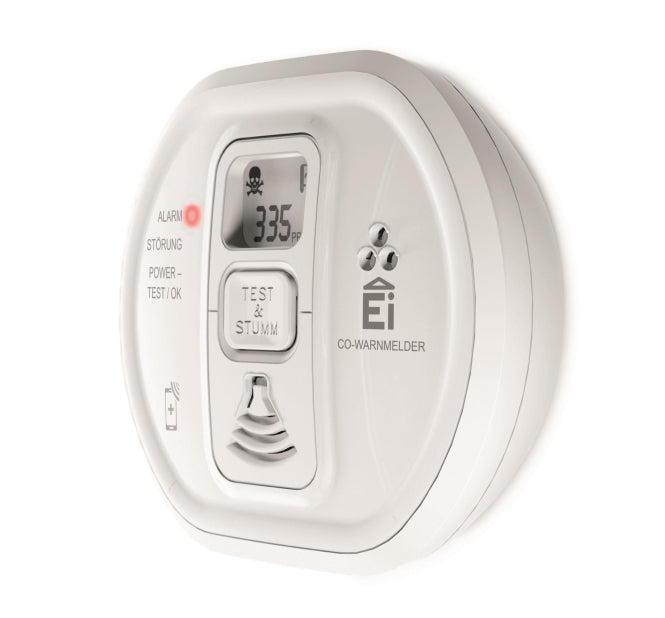 EI Kohlenmonoxidwarnmelder      Ei208iDW Mit LCD-Display,funkvernetzbar,AudioLINK
