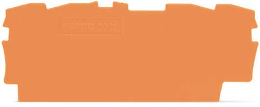 WAGO 2002-1492 Abschluss-und             Zwischenplatte,0,8 mm dick,orange