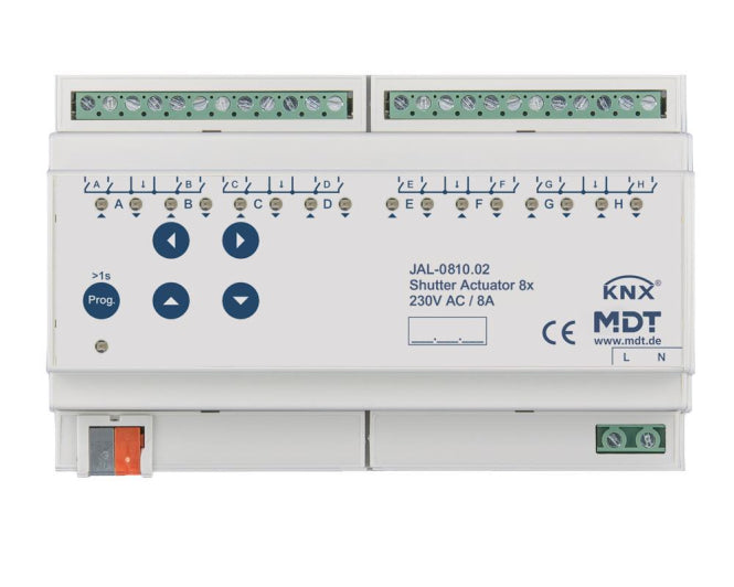MDT JAL-0810.02 Jalousieaktor 8fach 8TE  REG 10A 230VAC