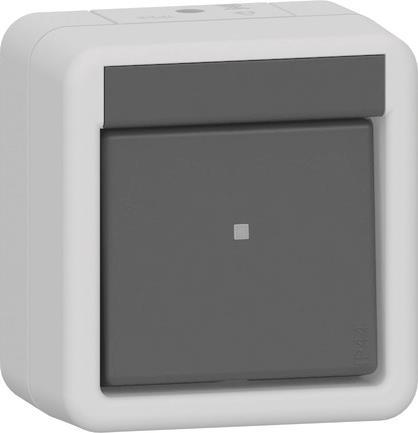 GIRA 310630 Wippschalter Aus-Wechsel     WG AP IP44 Grau