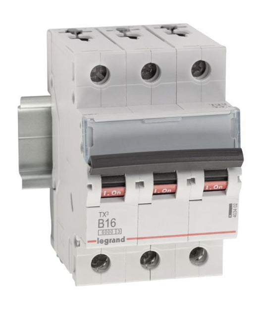Legrand 403402 TX3 LS-Schalter B 16A     3-polig 6kA 400VAC 3TE
