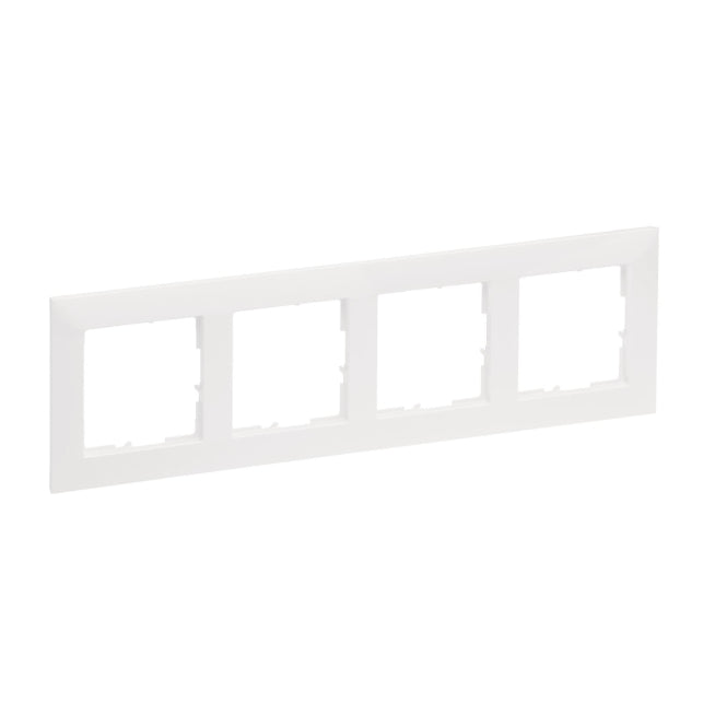 Legrand 765174 SEANO 4-fach Rahmen in    der Farbausführung Ultraweiß