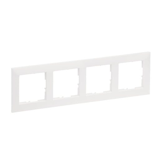 Legrand 765174 SEANO 4-fach Rahmen in    der Farbausführung Ultraweiß