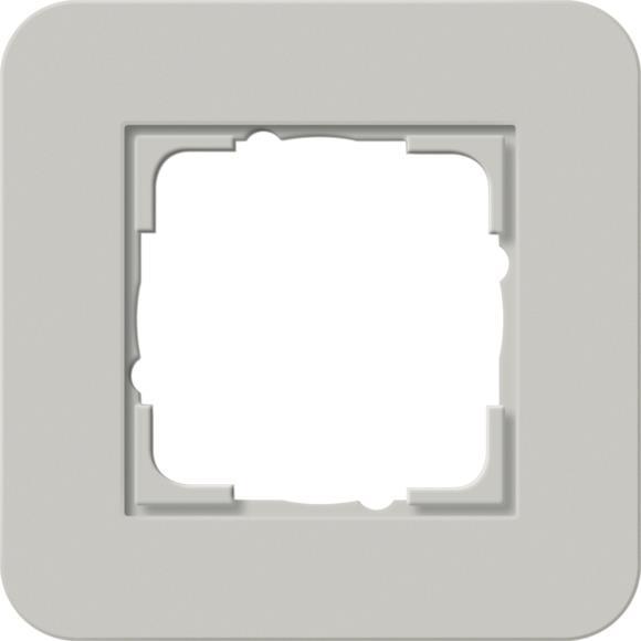 GIRA 0211412 Abdeckrahmen 1fach E3       Grau/Reinweiß glänzend Soft-Touch