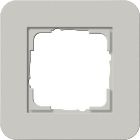 GIRA 0211412 Abdeckrahmen 1fach E3       Grau/Reinweiß glänzend Soft-Touch