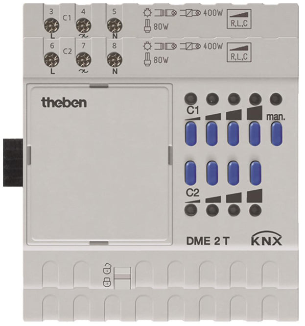 THEB KNX Dimmaktor           DME 2 T KNX 2-fach                 Erweiterungsgerät