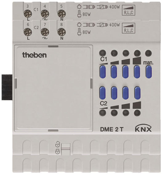 THEB KNX Dimmaktor           DME 2 T KNX 2-fach                 Erweiterungsgerät