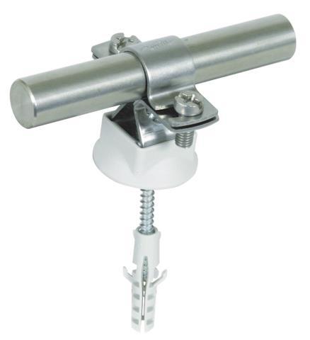 DEHN Stangenhalter NIRO           274260 f. Rd. 16mm m. Holzschraube u. K-Dübel