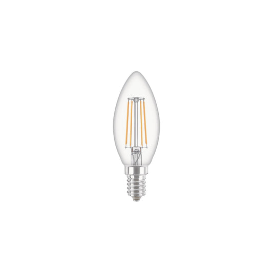 PHIL CorePro LEDcandle 4,3-40W/827           Kerze E14 470lm Glas klar     EEK F