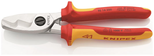 Knipex VDE-Kabelschere 200mm     9516200 mit Doppelschneide           20Ømm/70qmm