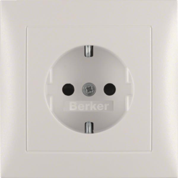 BER S1 Schuko Voll mit          47229909    erh. Ber.-sch. polarweiss matt