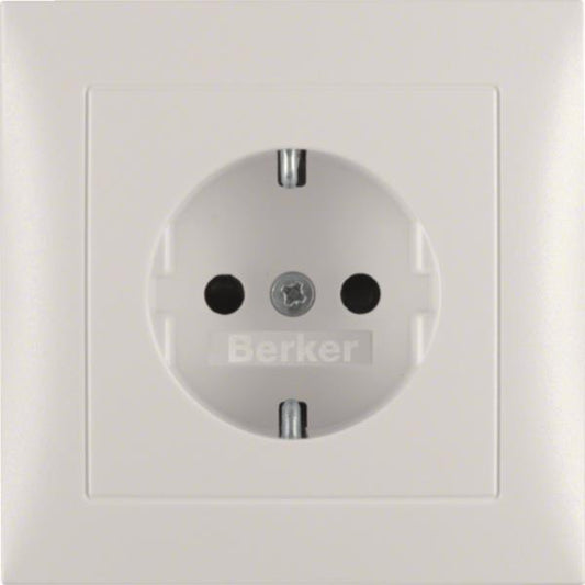 BER S1 Schuko Voll mit          47229909    erh. Ber.-sch. polarweiss matt