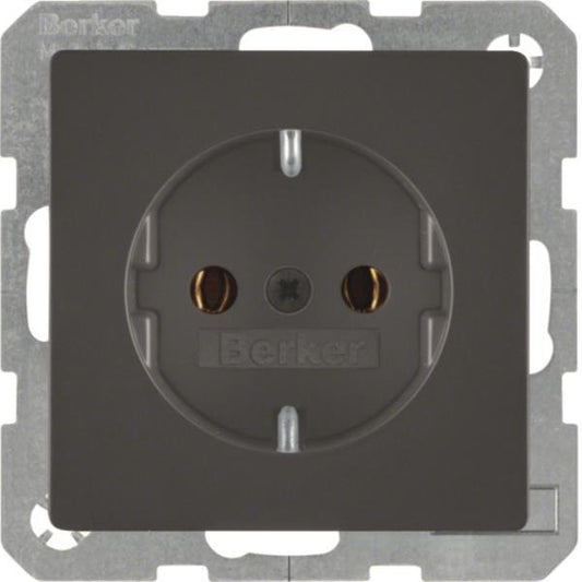 Berker Steckdose SCHUKO Q.1/Q.3 41436086 anthrazit, samt