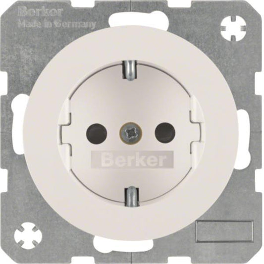 Berker Steckdose SCHUKO R.1/R.3 47232089 erh. Ber.-sch. / polarweiss glänzend