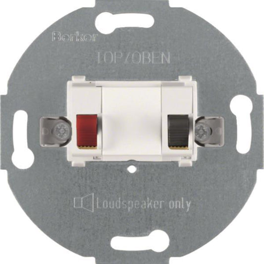 BER UP Lautsprecher-Anschlussdose 457209    1fach polarweiss