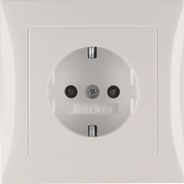 BER S1 Schuko Voll mit          47228989 erh. Ber.-sch. / polarweiss