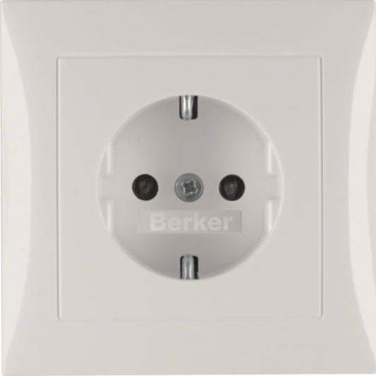BER S1 Schuko Voll mit          47228989 erh. Ber.-sch. / polarweiss