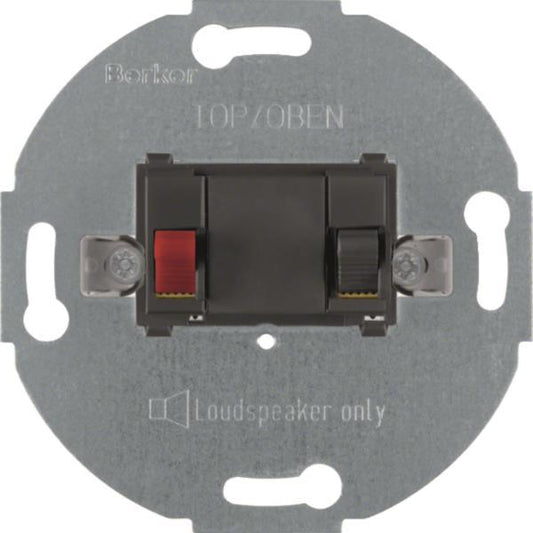 Berker Lautsprecher-Anschlussdose 457205 Modul-Einsatz anthrazit, matt