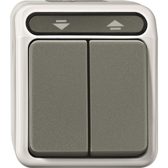 Merten Rollladentaster      MEG3755-8029 lichtgrau 1-polig AQUASTAR