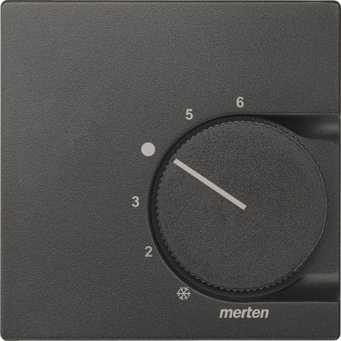 Merten Zentralplatte f.RTR        536214 m.Wechselk. anthrazit System M