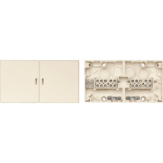 Merten Geräteanschlussdose        521044 m.Dreierteilung UP+AP weiß