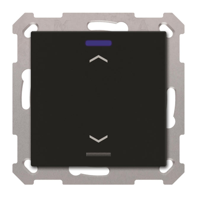 MDT BE-TAL550106.A1 KNX Taster Light 55  1-fach RGBW Schwarz matt Jalousie