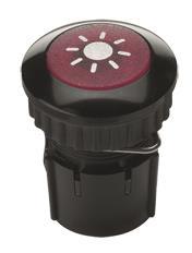 GRO Klingeltaster mit Beleuchtung  63032    Protact 100 LED rot/aluminium-schwar