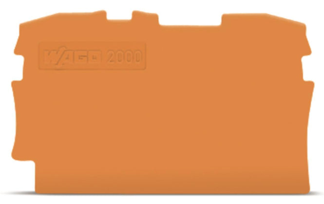 WAGO 2000-1292 Abschluss-und             Zwischenplatte,0,7 mm dick,orange