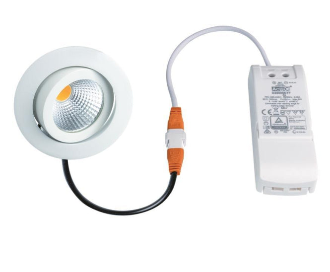 RUTEC Einbaustrah. TALU ALU57341UWWDM-V2 8W 690lm 2700K CRI90 DA68 dim Konv., ws