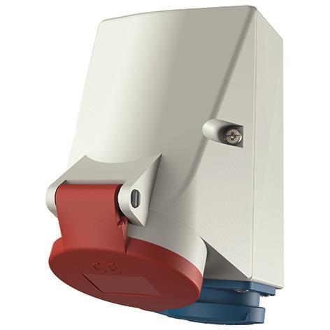 Mennekes 16A5P 6H400V Wanddose IP44 1649         Doppelbox TwinContact